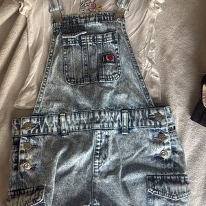 Justice Girl’s Snoopy Overall short set size 12